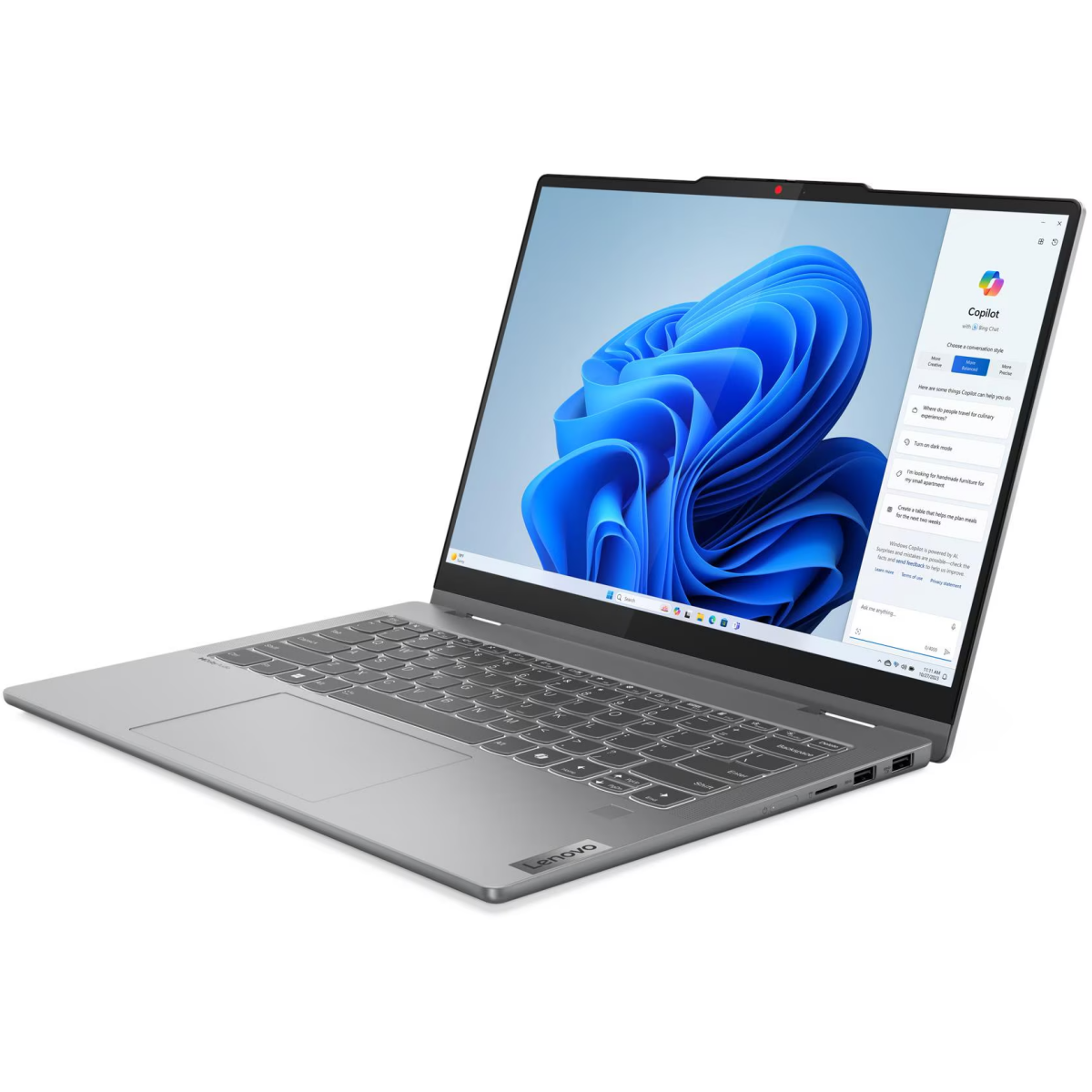 Ноутбук Lenovo IdeaPad 5 2-in-1 14IRH9 Luna Grey (83KX007YRK) - фото 9