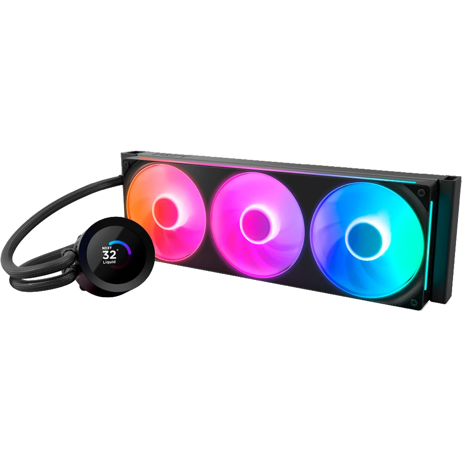 Система жидкостного охлаждения NZXT Kraken Plus 360 RGB V2 Black (RL-KR360-B2) - фото 2