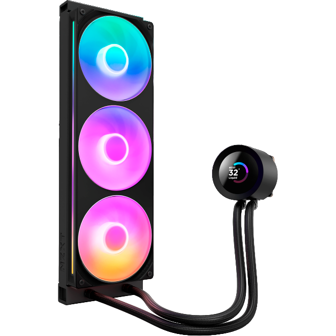 Система жидкостного охлаждения NZXT Kraken Plus 360 RGB V2 Black (RL-KR360-B2) - фото 3
