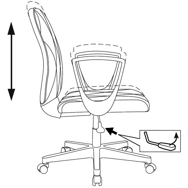 Офисное кресло Бюрократ CH-W327/OR-10 Ivory - фото 5