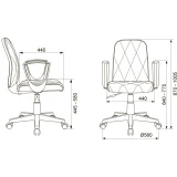 Офисное кресло Бюрократ CH-W327/OR-10 Ivory