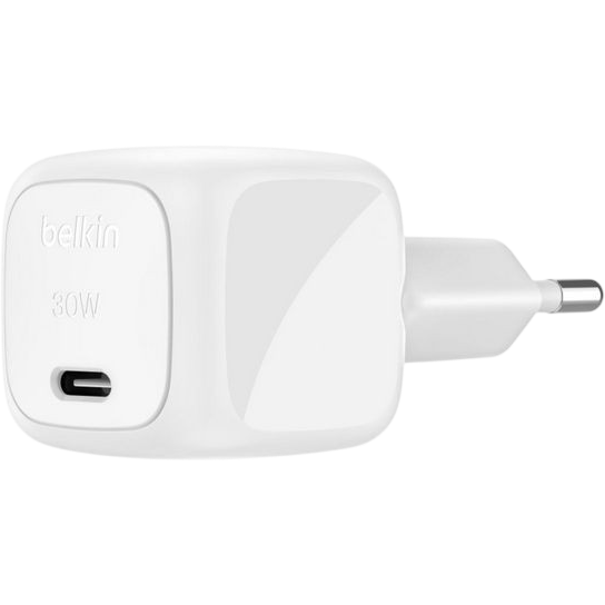 Сетевое зарядное устройство Belkin BoostCharge Compact USB-C Wall Charger 30W White - WCA008KQWH - фото 2