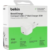 Сетевое зарядное устройство Belkin BoostCharge Compact USB-C Wall Charger 30W White (WCA008KQWH)