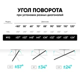 Кронштейн Onkron M10 Black/White (M10-BW)