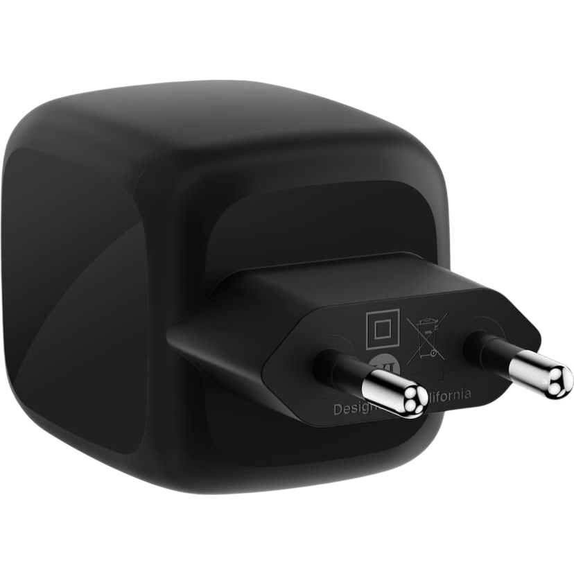 Сетевое зарядное устройство Belkin BoostCharge Pro Dual USB-C GaN Wall Charger 67W Black - WCH020kqBK - фото 3