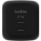 Сетевое зарядное устройство Belkin BoostCharge Pro Dual USB-C GaN Wall Charger 67W Black (WCH020kqBK)