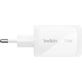 Сетевое зарядное устройство Belkin BoostCharge Pro 3-Port GaN Wall Charger 70W White (WCH018HQWH)