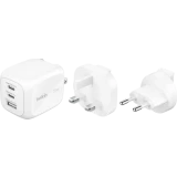 Сетевое зарядное устройство Belkin BoostCharge Pro 3-Port GaN Wall Charger 70W White (WCH018HQWH)