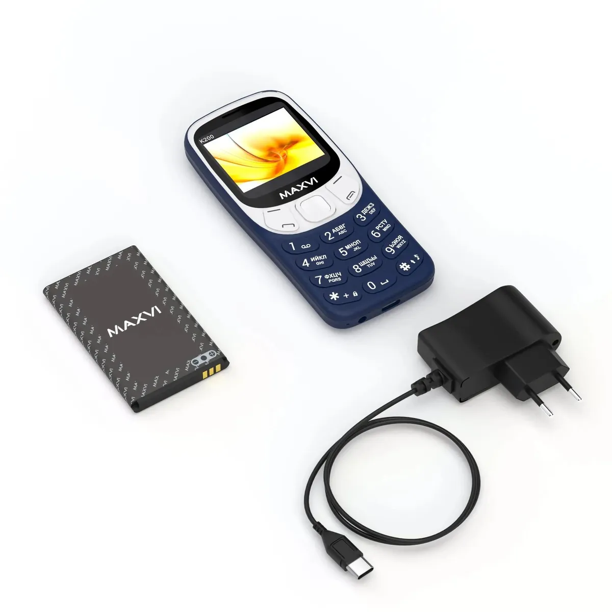 Телефон MAXVI K200 Blue - фото 13