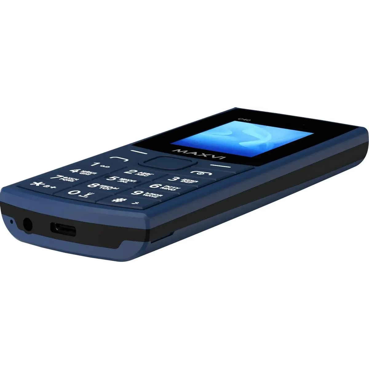 Телефон MAXVI C40 Blue - фото 4