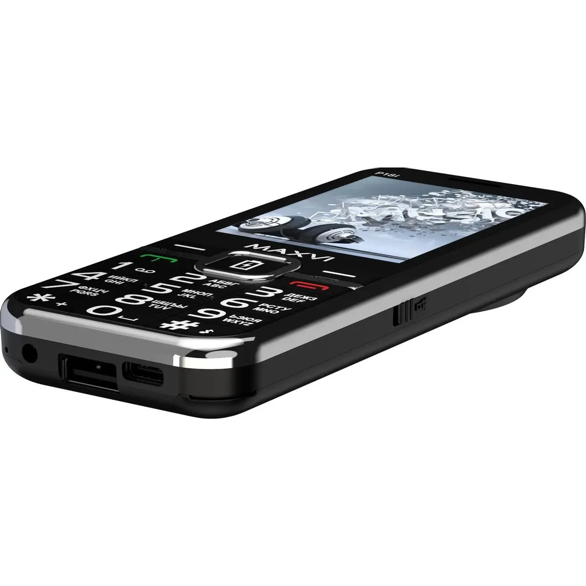 Телефон MAXVI P18i Black - фото 5