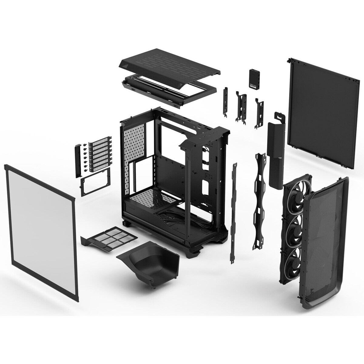 Корпус Fractal Design Meshify 3 XL Black Ambience Pro RGB TG Light Tint - FD-C-MES3X-03 - фото 14