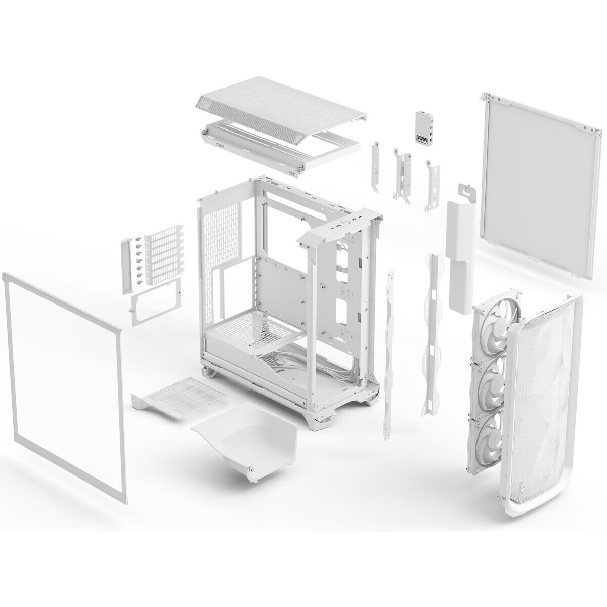 Корпус Fractal Design Meshify 3 XL White Ambience Pro RGB TG Clear Tint - FD-C-MES3X-05 - фото 14
