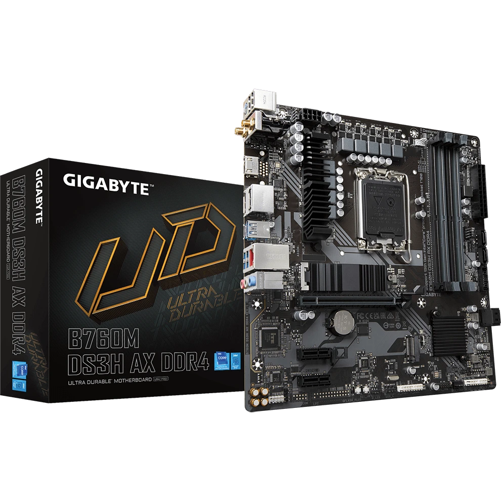 ..... Материнская плата Gigabyte B760M DS3H AX DDR4 (2947) Б/У - фото 5