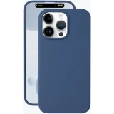 Чехол Deppa iPhone 15 Pro Liquid Silicone Case Pro Blue