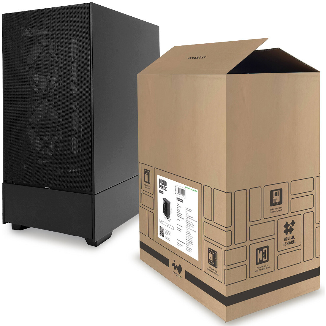 Корпус InWin Modfree Base Black - IW-CS-MFBASE-BLK - фото 6