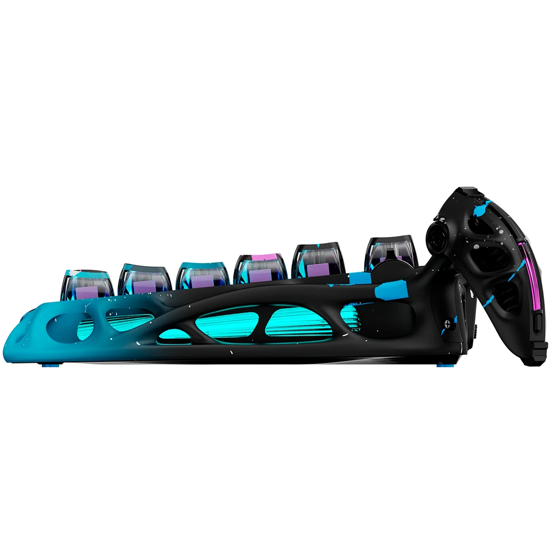 Клавиатура Gravastar Mercury V75 Pro Neon Graffity - V75 Pro CG BLK - фото 3