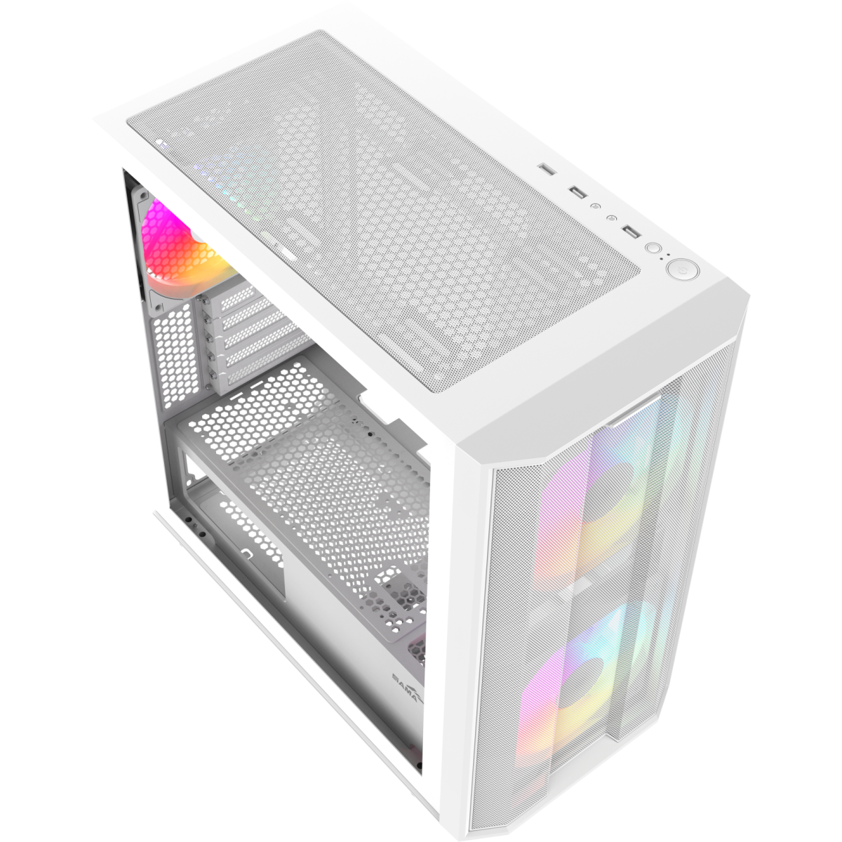 Корпус SAMA S30 White - S30-WHMPA3X1-GL - фото 2