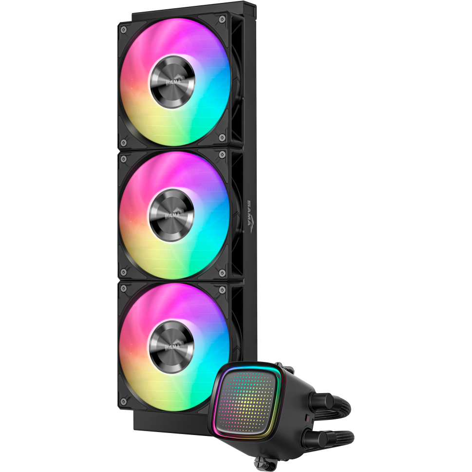 Система жидкостного охлаждения SAMA L50 Black - L50-BKWAYX03-G - фото 2