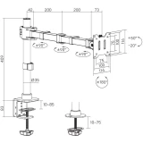 Кронштейн Cactus CS-VM-D49-BK Black