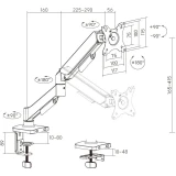 Кронштейн Cactus CS-VM-MD-70-BK Black