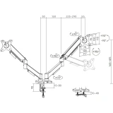 Кронштейн Cactus CS-VM-MD-72-BK Black