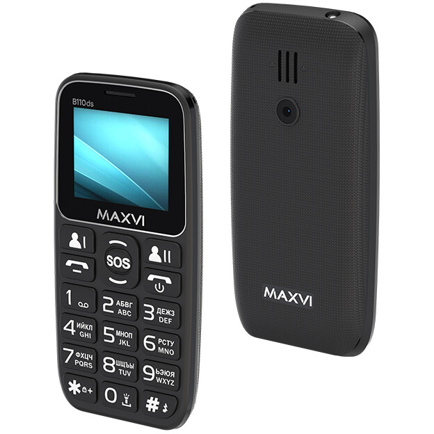 Телефон MAXVI B110ds Black - фото 2
