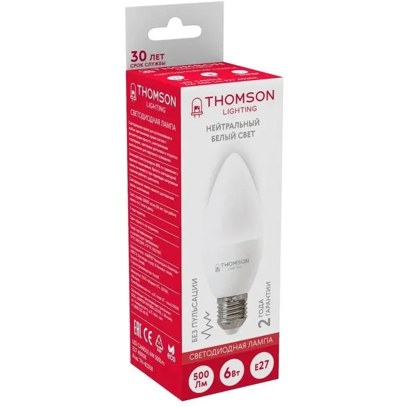 Светодиодная лампочка Thomson TH-B2358 (6 Вт, E27) - фото 2