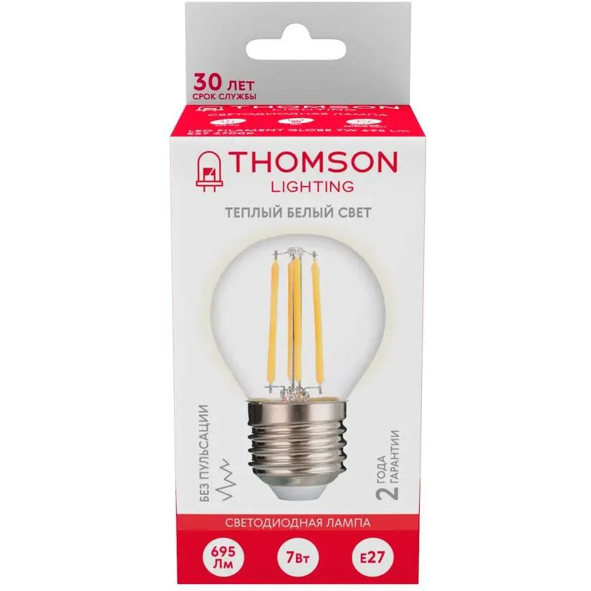Филаментная лампочка Thomson TH-B2091 (7 Вт, E27) - фото 4
