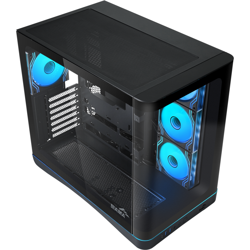 Корпус SAMA V62S Black - V62S-BKADA4X1-GL - фото 4