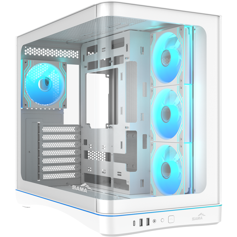 Корпус SAMA V62S White - V62S-WHADA4X1-GL