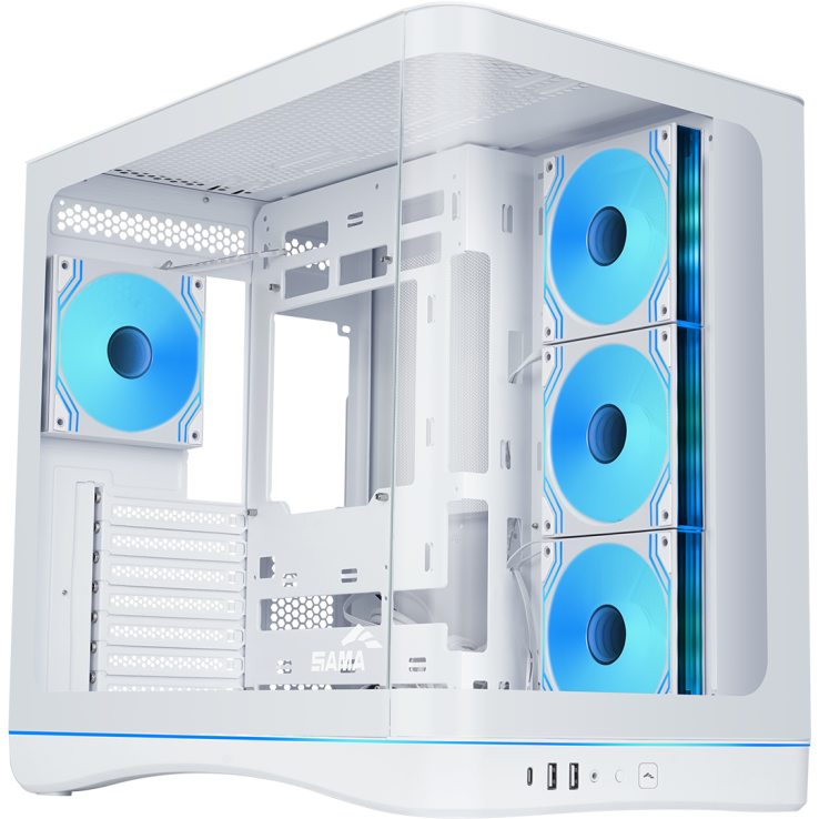 Корпус SAMA V62S White - V62S-WHADA4X1-GL - фото 2