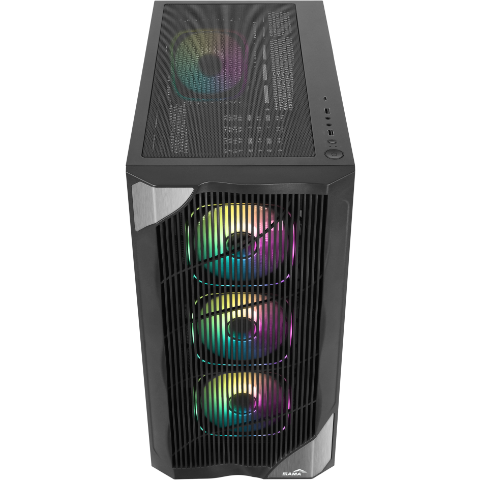 Корпус SAMA V42 Black - V42-BKAMA4X1-GL - фото 3