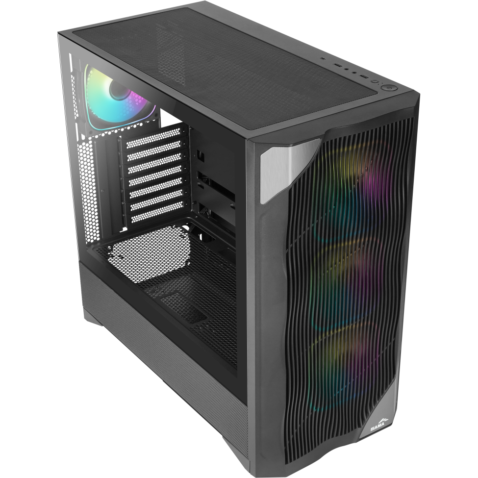 Корпус SAMA V42 Black - V42-BKAMA4X1-GL - фото 4