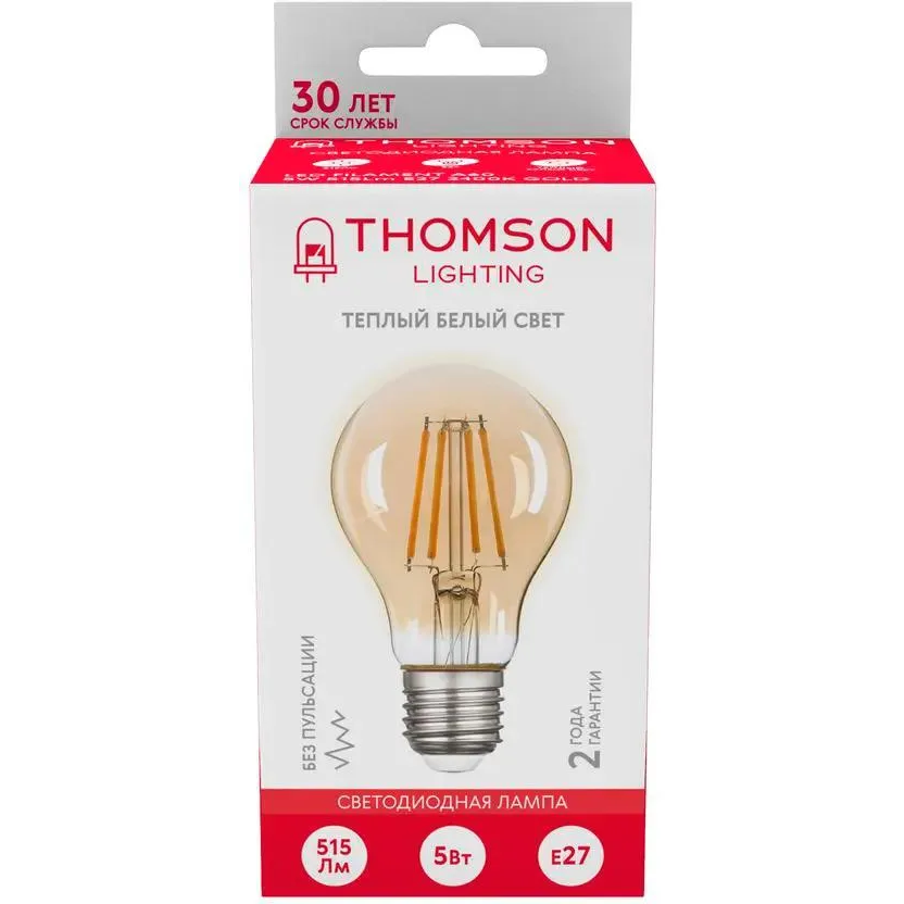Филаментная лампочка Thomson TH-B2109 (5 Вт, E27) - фото 4