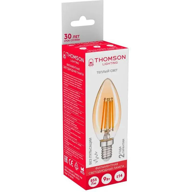 Филаментная лампочка Thomson TH-B2115 (9 Вт, E14) - фото 2