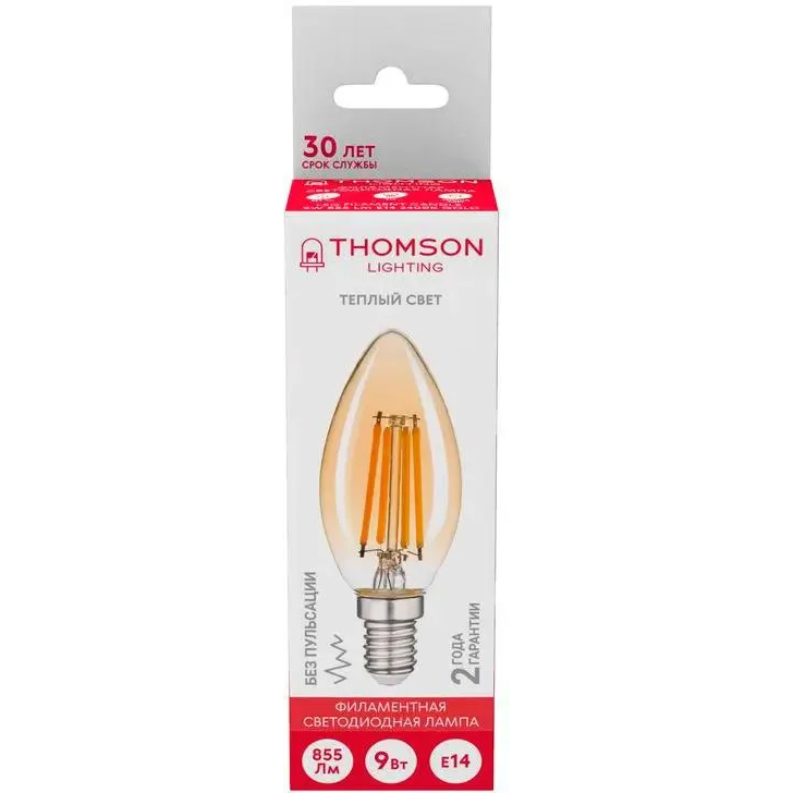 Филаментная лампочка Thomson TH-B2115 (9 Вт, E14) - фото 4