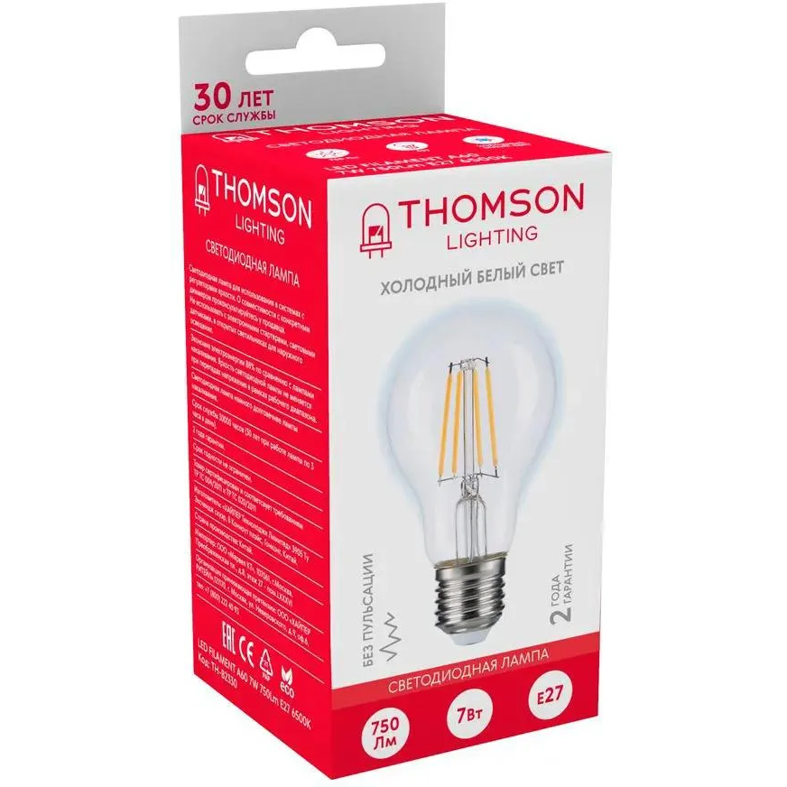 Филаментная лампочка Thomson TH-B2330 (7 Вт, E27) - фото 2