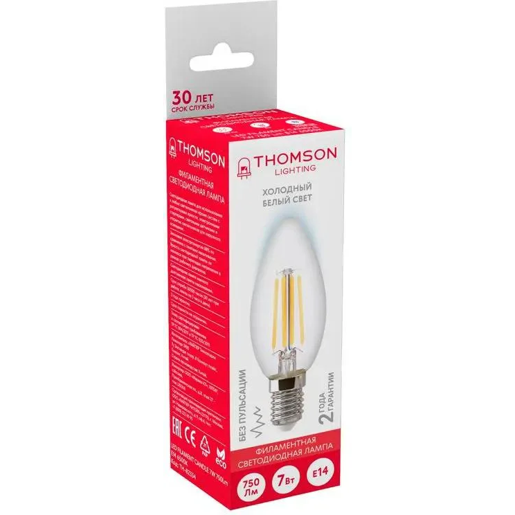 Филаментная лампочка Thomson TH-B2334 (7 Вт, E14) - фото 2