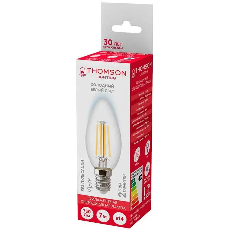 Филаментная лампочка Thomson TH-B2334 (7 Вт, E14) - фото 3