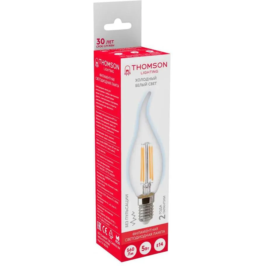 Филаментная лампочка Thomson TH-B2335 (5 Вт, E14) - фото 2