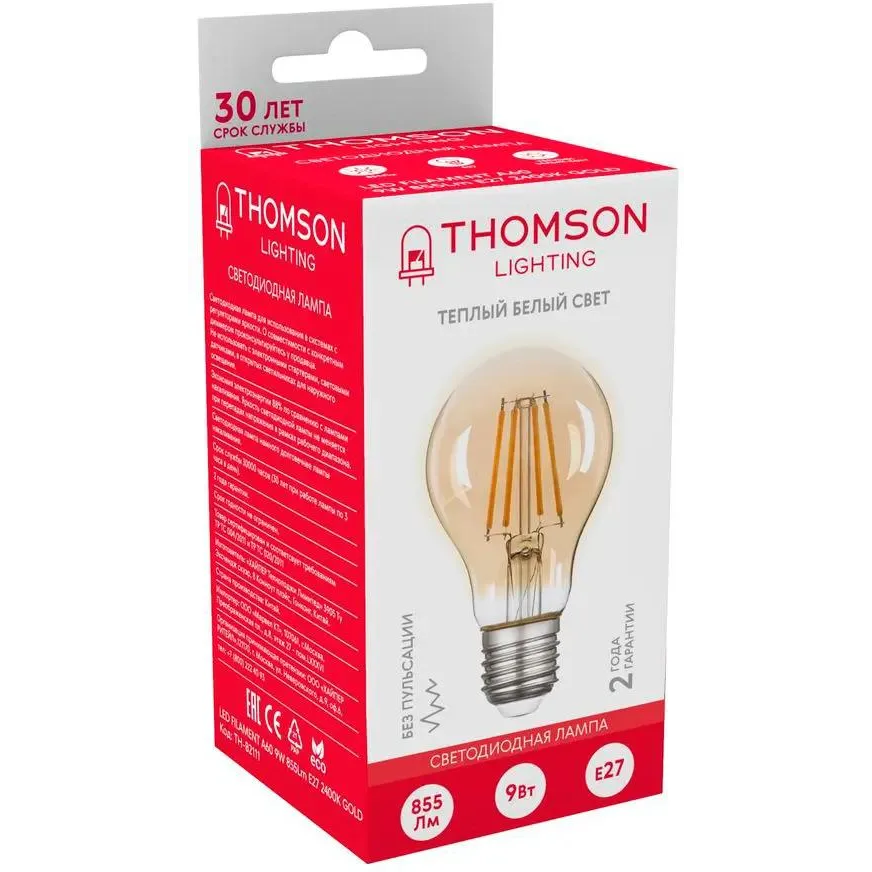 Светодиодная лампочка Thomson TH-B2111 (9 Вт, E27) - фото 2