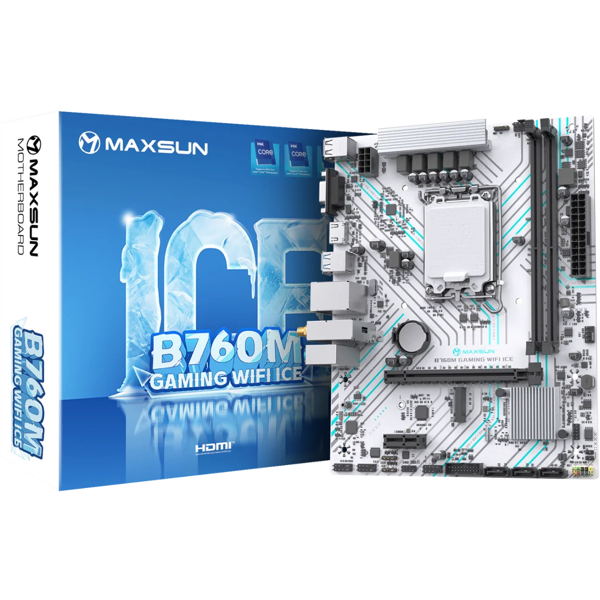 Материнская плата Maxsun B760M GAMING WIFI ICE - MS-B760M GAMING WIFI ICE - фото 4