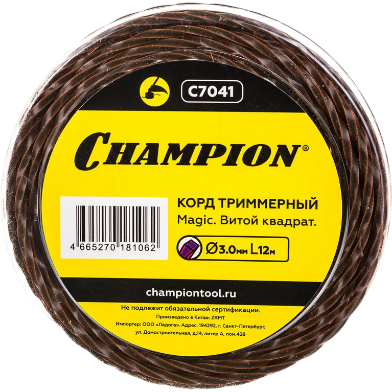 Леска для триммера CHAMPION C7041
