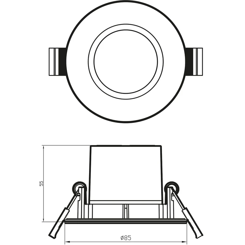 Светильник Philips DIVE SL261 RD 070 5.5W 27K BL IP65R 1PK - 929002680331 - фото 6