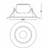 Светильник Philips IMPALA WGDIM SL264 RD 068 6W 27K WH 1PK (929002663631)
