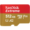 Карта памяти 512Gb MicroSD SanDisk Extreme + SD адаптер (SDSQXAV-512G-IN6MS)