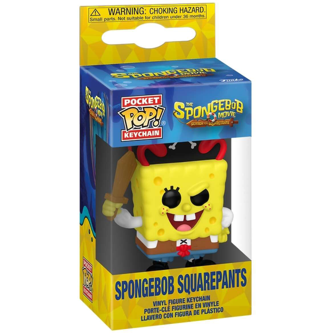 Брелок Funko Pocket POP! The SpongeBob Movie SpongeBob Squarepants - 83589 - фото 2