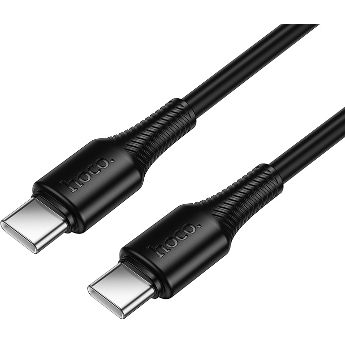 Кабель USB Type-C - USB Type-C, 1м, HOCO X120 Black
