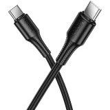 Кабель USB Type-C - USB Type-C, 1м, HOCO X120 Black (6942007658928)